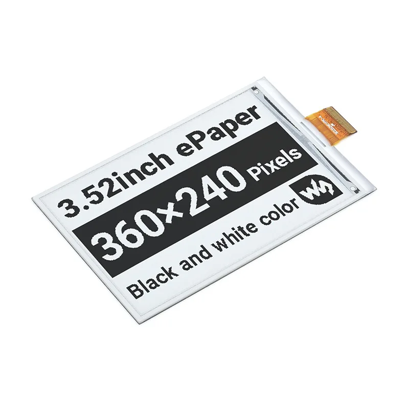 

3.52-inch e-Paper Monochrome E-ink Module 360×240 pixels SPI Communication