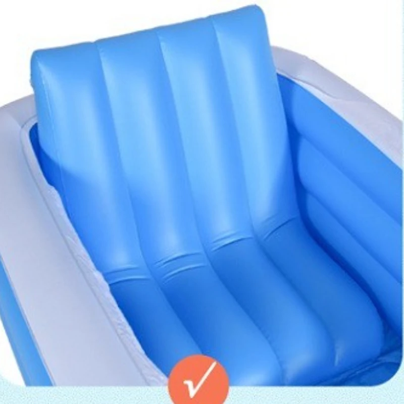 Bathtub Foldable Inflatable Bathtub Pool for Adult Inflatable Sauna Kids Pad Fumigation Box Thickened Backrest