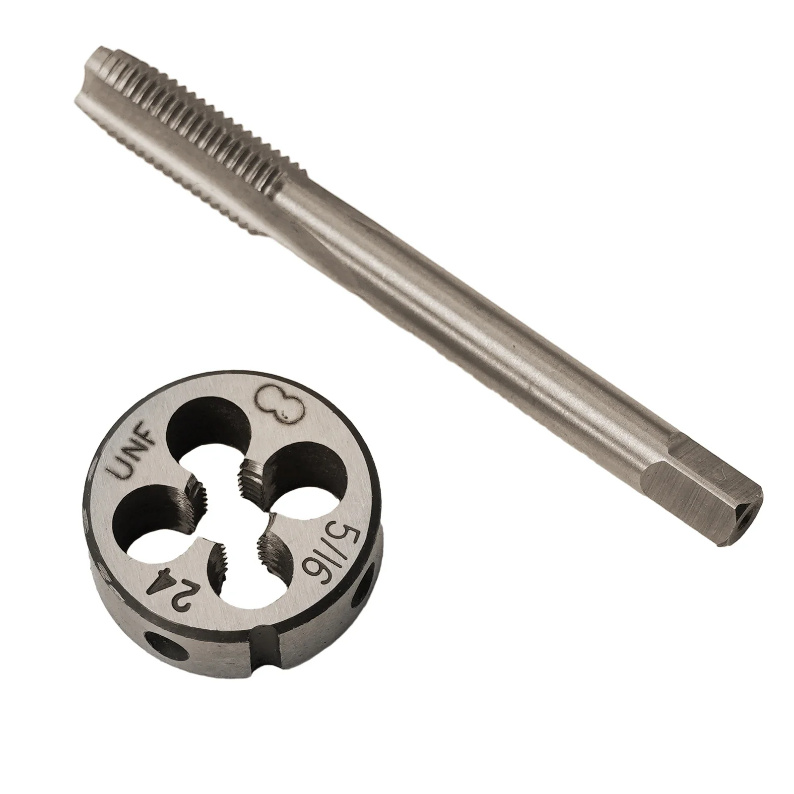 

For Muzzle Work Drilling Tapping Tap Die Set Shallow Cuts 5/16 -24TPI 5/16" -24UNF Straight Flute Metalworking