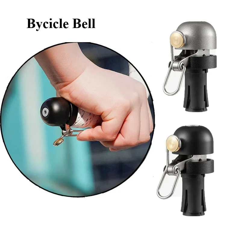 

Mini Loud Bicycle Bell MTB Mountain Bike Safety Warning Alloy Plug Bicycle Handlebar Plug Horn Riding Cycling Accessories