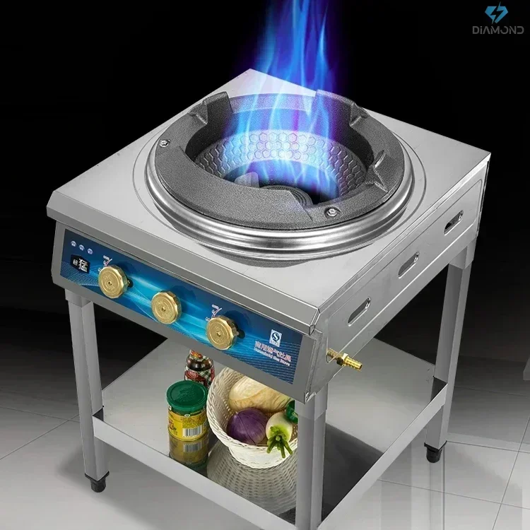 40KW Fierce Fire Stove - Commercial single. Medium-high pressure. Frying. Anti-block. Silent. Energy-saving