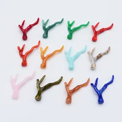 10 Pieces 35*49mm Vintage Acrylic Tree Branches  Deer Horn Pendant  DIY Makes Jewelry, Necklaces, Bracelets, Accessory Materials
