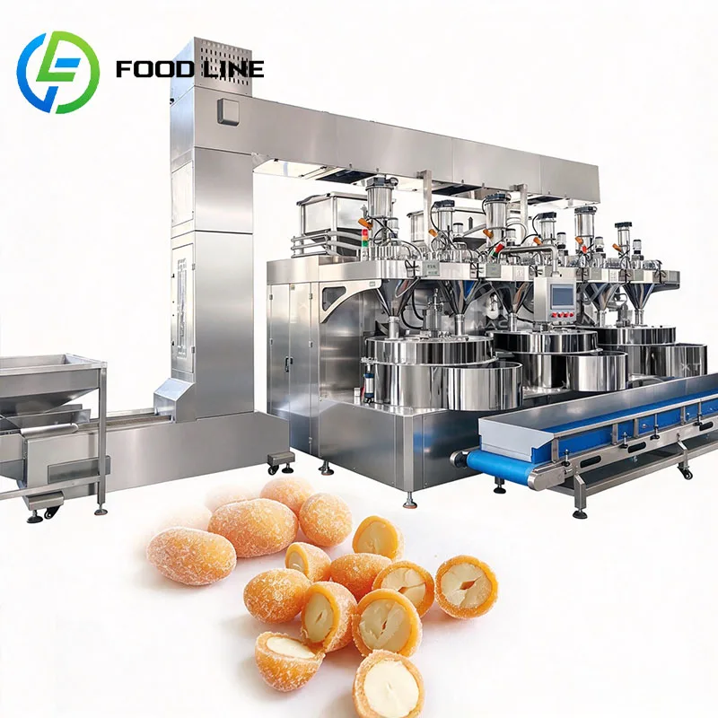Cashew Coater Peanut Coating Machine Almond Nut Processing Hazelnut Macadamia Pistachio Walnut Customized