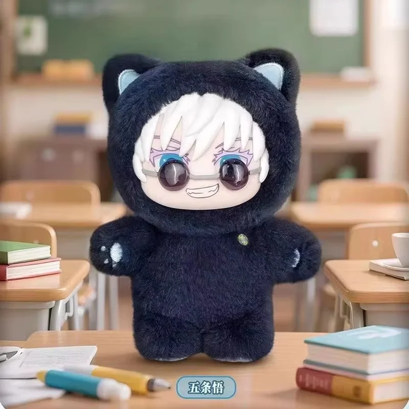 

Genuine Kawaii Jujutsu Kaisen 2 Cat Ear Plushie Series Blind Box Anime Toys Room Decoration Festival Mystery Box Festival Gifts