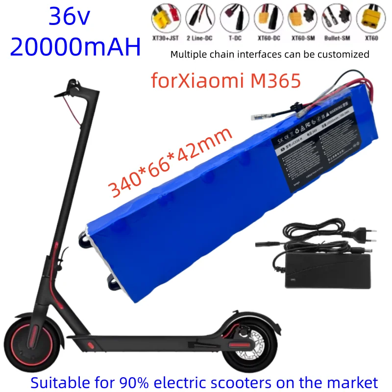 

10S3P 36V 7.8-20Ah 36V lithium battery pack 18650 lithium battery suitable for Xiaomi M365 battery