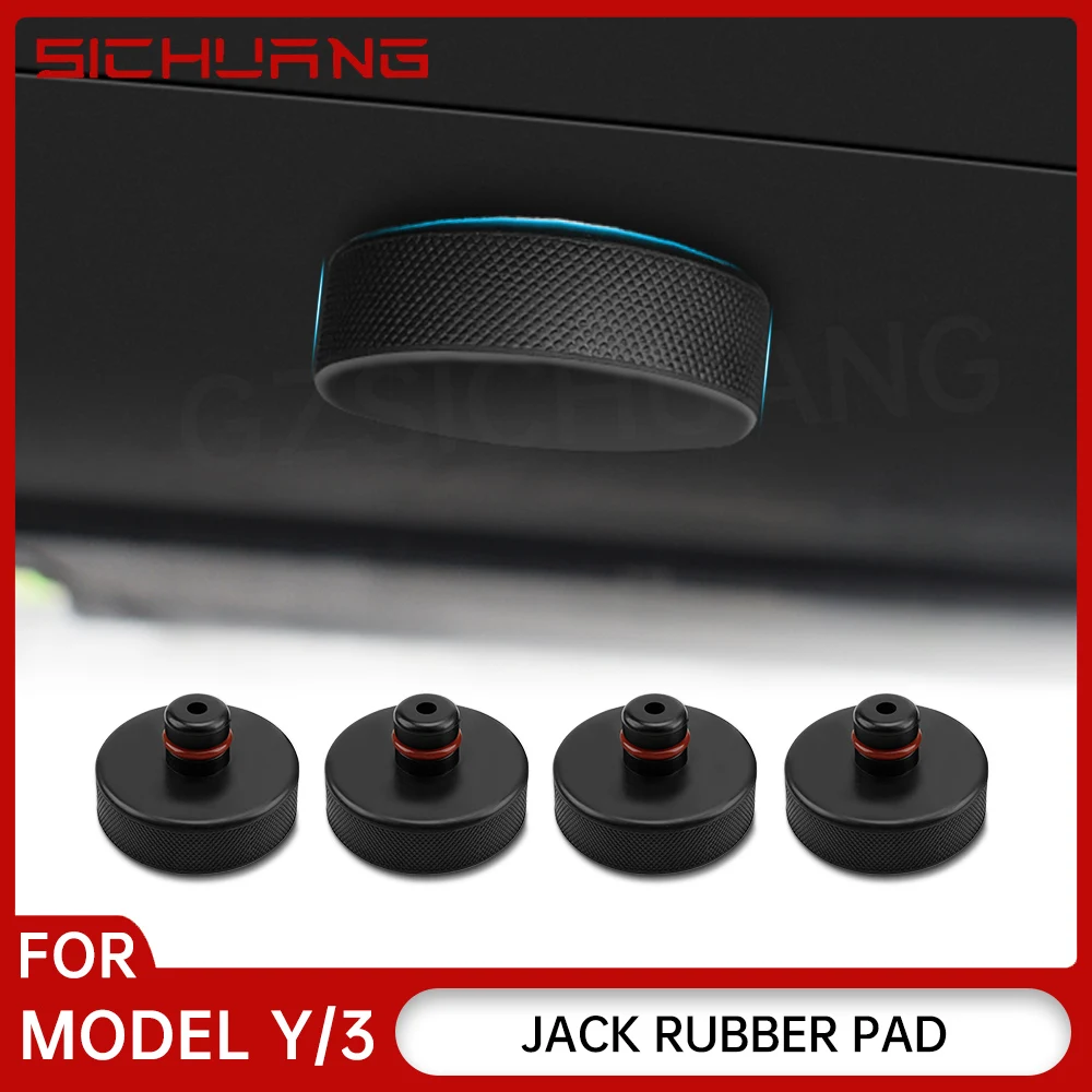 

For Tesla 4 pcs Car Floor Lifting Jack Pads For Tesla Model 3 Model Y Axle Frame Adapter Tire Repair Tool Car Accessories
