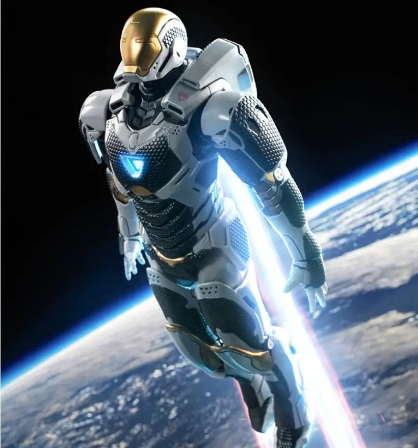 Zd Toys Iron Man Action Figure Mk39 Gemini Outer Space Armor Full Articulated Collectible Model Ornament Gift For Collectors
