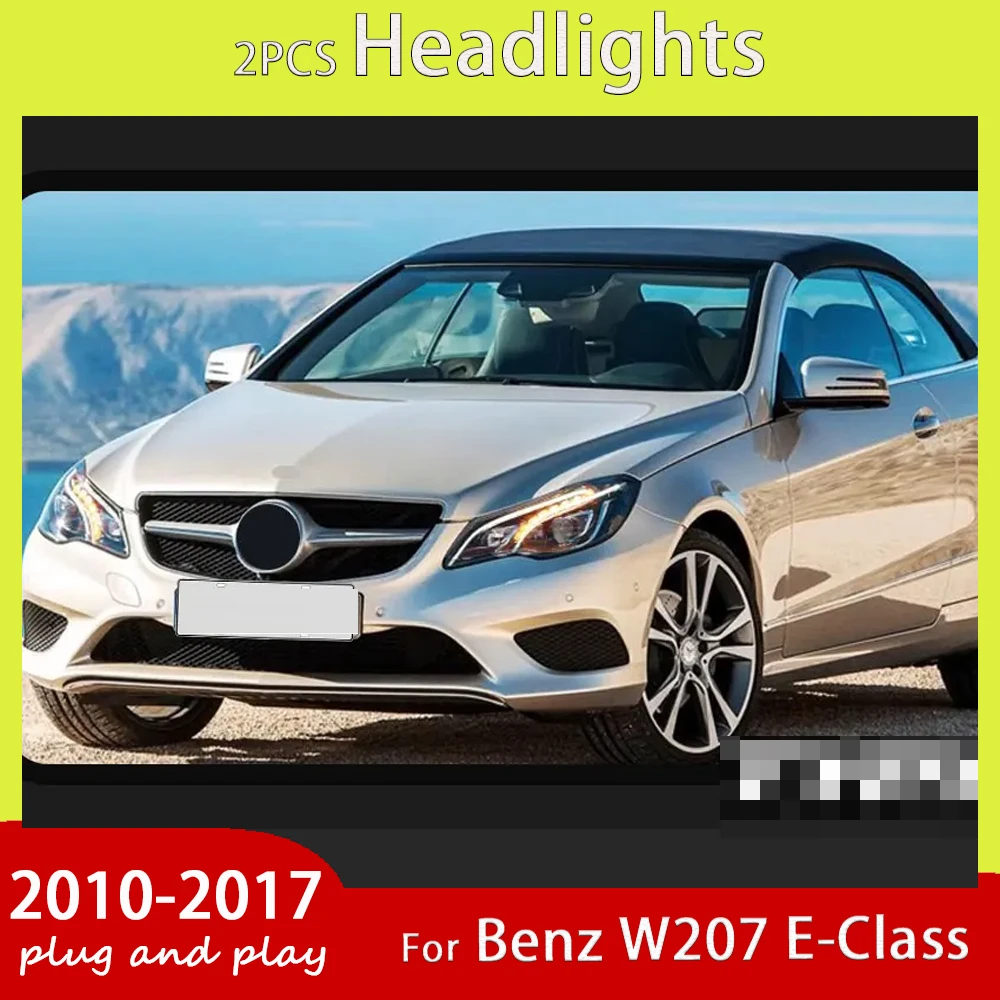 

Фары для Benz W207 E-Class E200 E260 E300 LED 2010-2017 Фара для стайлинга автомобилей DRL Сигнальные линзы проектора Авто аксессуары