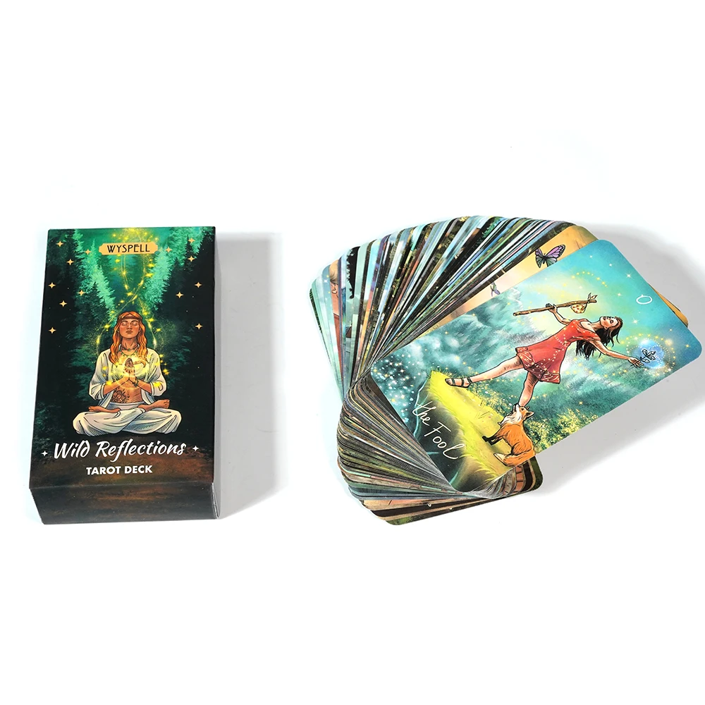 Wild Reflections Tarot Wyspell Classic Tarot Cards Beginner Friendly Clear Symbolism Traditional Structure Easy Follow 78 Cards