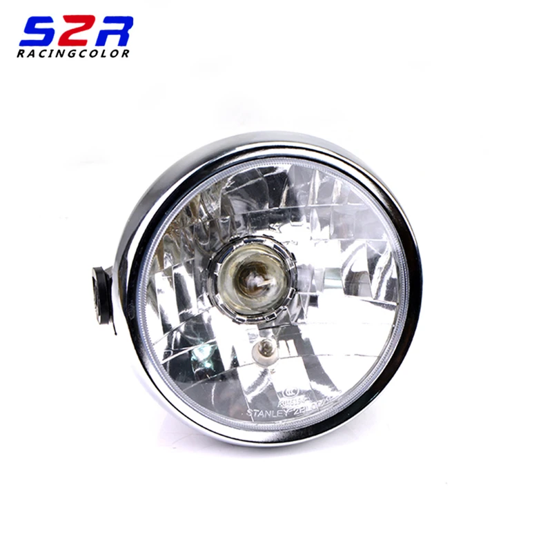 For Yamaha YBR125 YBR 125 Moto Headlamp Front Head Light Headlights Round 2002 2003 2004 2005 2006 2007 2008 2009 2010 2012 2013