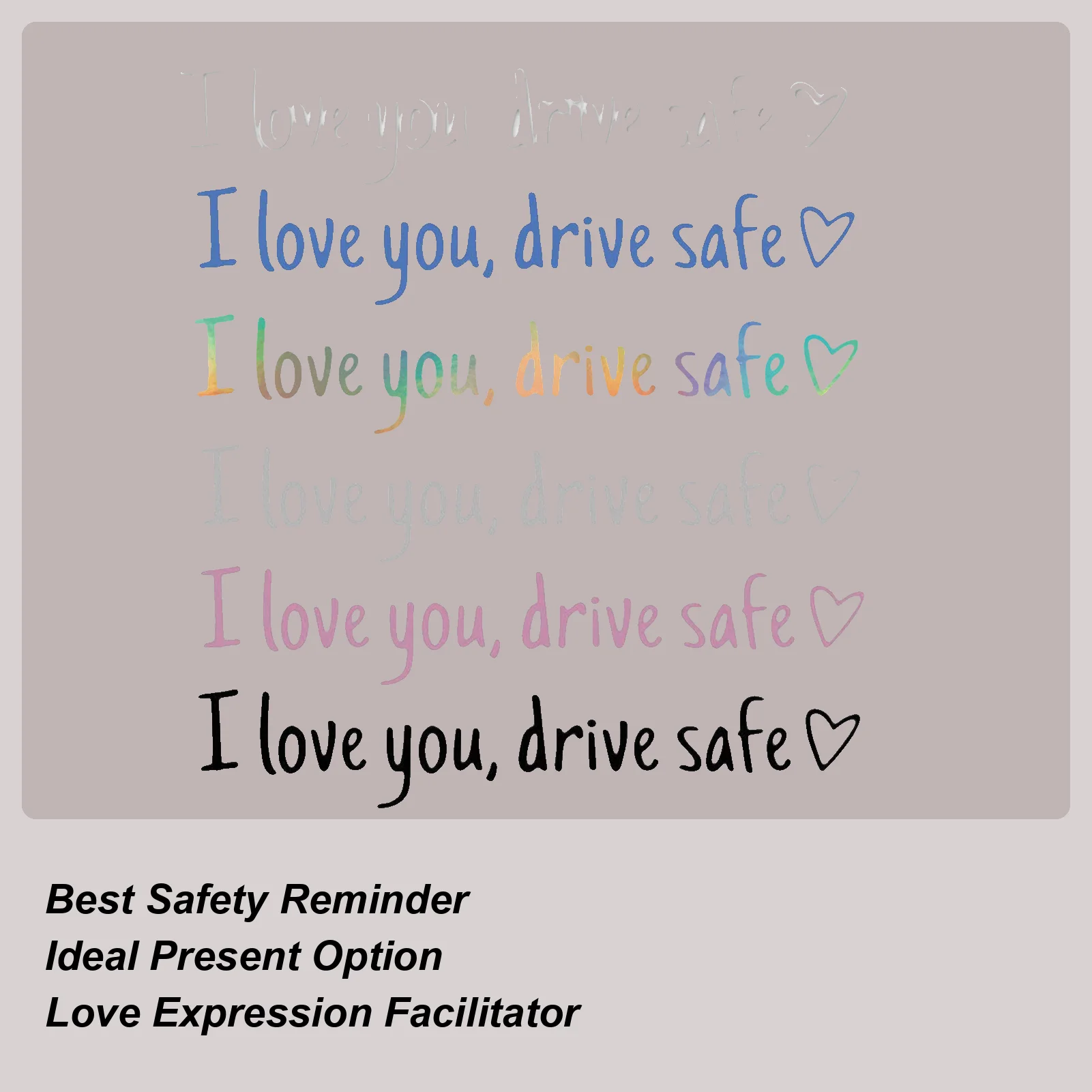 

Rearview Mirror Sticker Drive Safe Vehicle Accessories Windshield Car Rear View Window Decals for Truck Auto Motorbike Sedan SUV