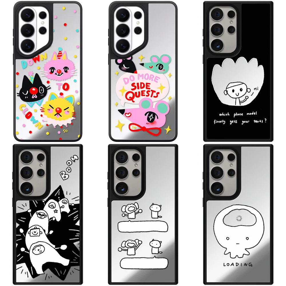 6071031 Mirror Magnetic Case: Compatible with Samsung Galaxy S23 U S24U S25 S26 Ultra S25+ S26 Plus Shell