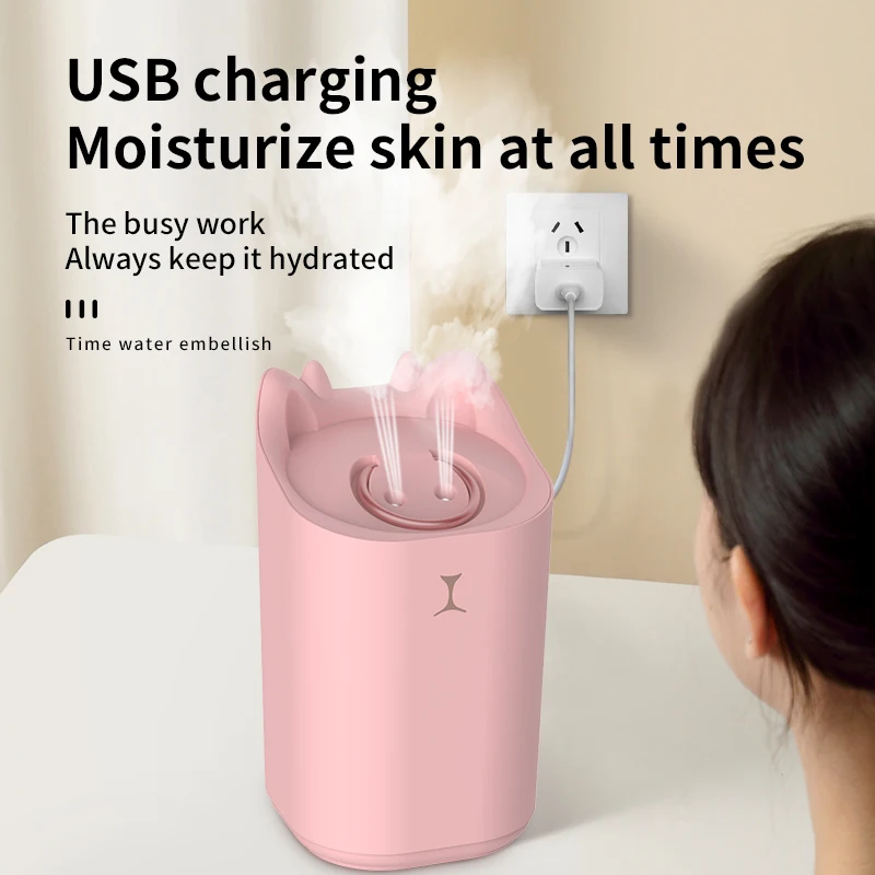 3300Ml Dual Jet Air Humidifier Large Capacity Atomizer Aroma Diffuser Cool Mist Maker Mute Air Humificador Purifier for Bedroom