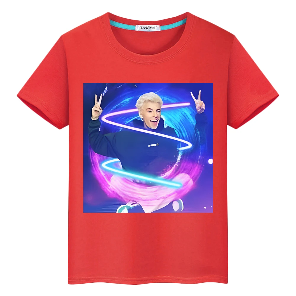 Влад Бумага А4 100% Cotton Short Tops boys Kawaii anime Tees y2k one piece Print pride tshirt мерч A4 T-shirt kids clothes girl