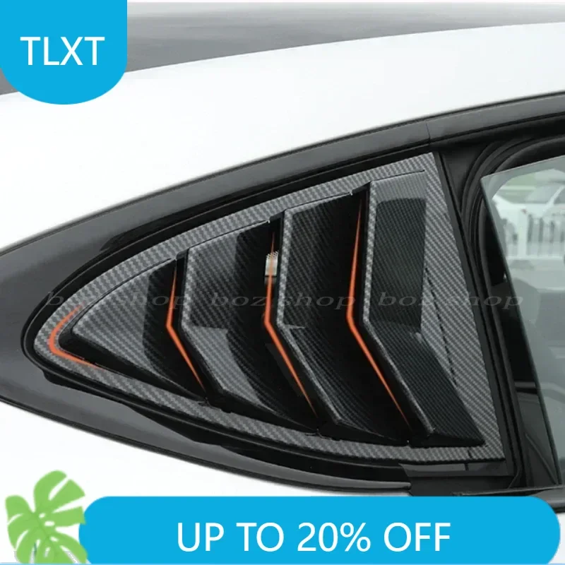 

Для Xpeng G6 автомобильные жалюзи, задние треугольные чернеющие блестки, набор из трендового внешнего вида, аксессуары, модификация, украшение