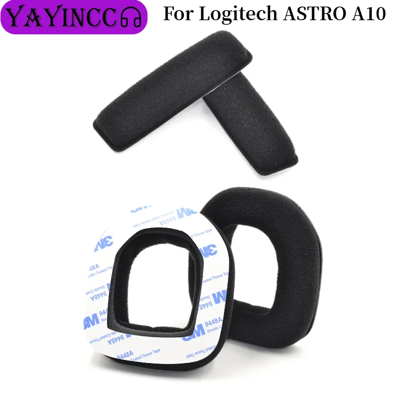 

Replacement flannel Ear pads /Head beam cushion Fits For Logitech ASTRO A10 Headphones Ear Cushions Earpads headset 12.02