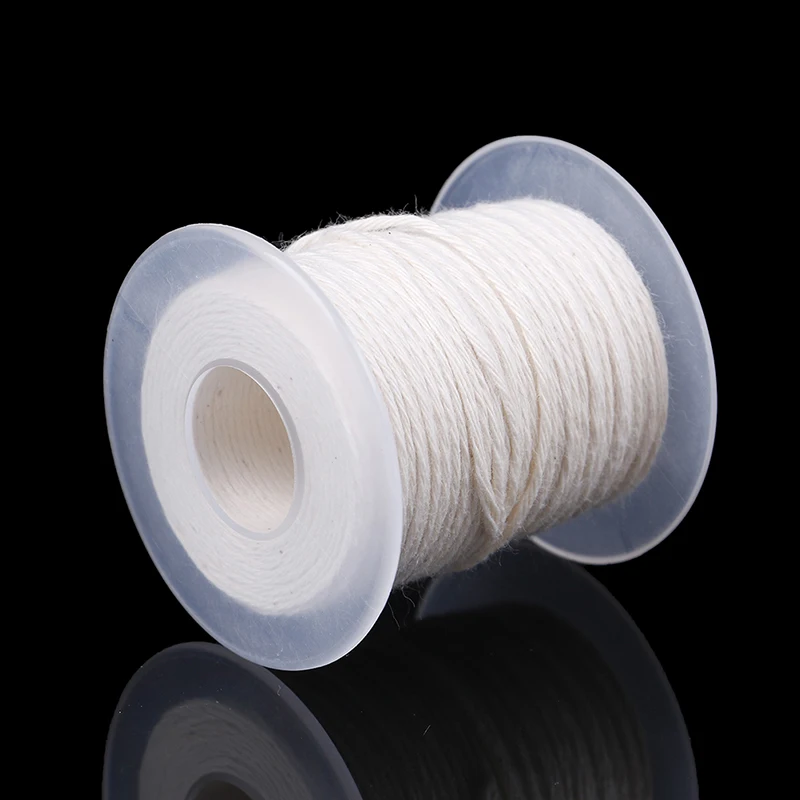 61M White Candle Wick Cotton Woven DIY Handmade Making Material Art Candles Pre Waxed Accessories Decor