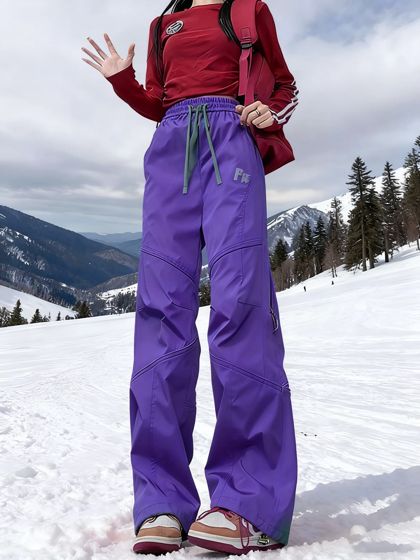 

Harbin Northeastern Men's And Women's Winter Ski Pants Fce Lined Waterproof Soft ell ell oproof Trousers for Snows...