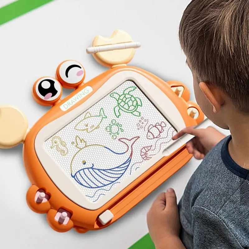 Magnetic Doodle Board Magnetic Cartoon Doodle Board Sketch Pad Multifunctional Educational Early Learning Toys Travel-Sized