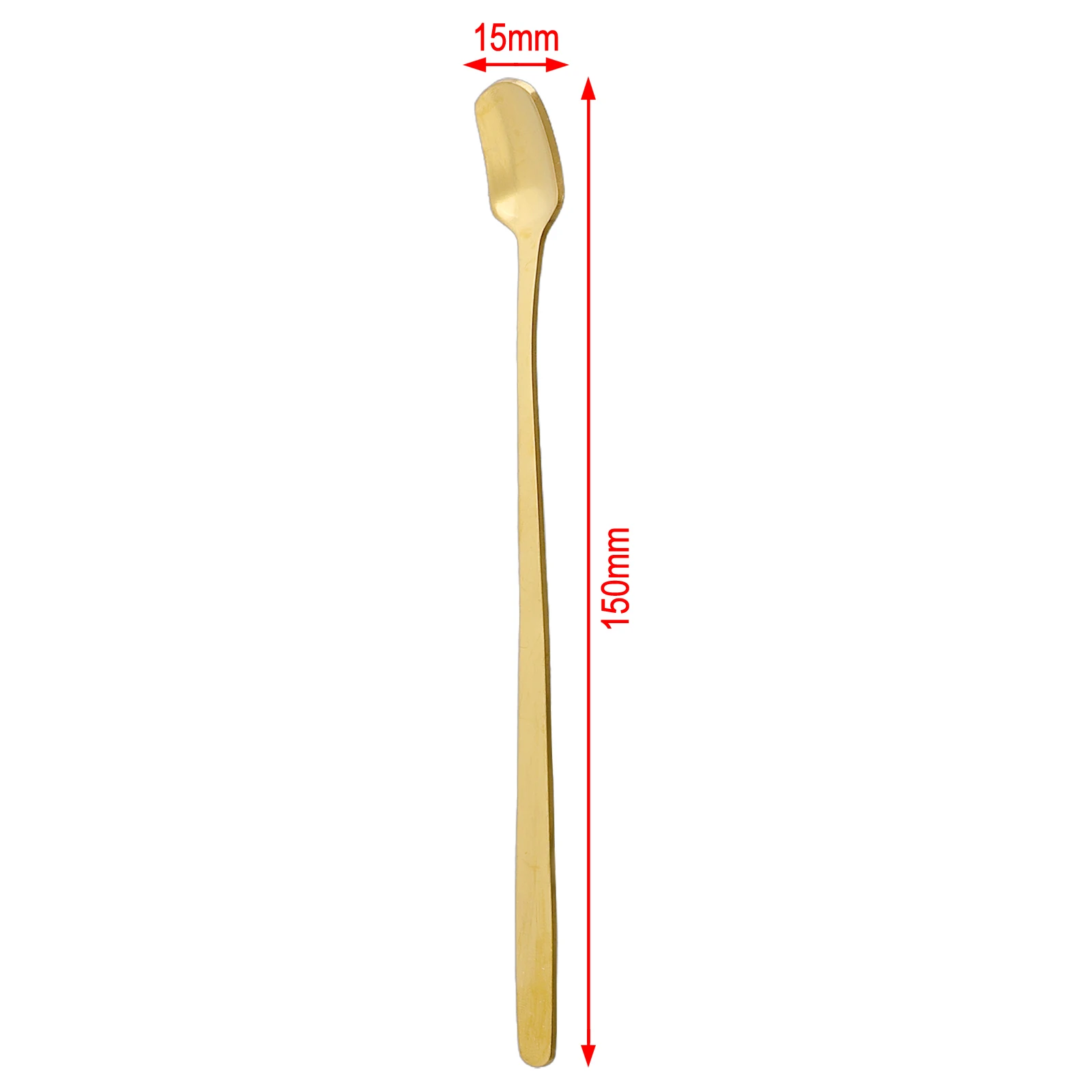 Long Handle Coffee Spoon Stainless Steel Gold Silver Tableware Kitchen Bar Dessert Ice Cream Milk  Retro Spoon Decoration