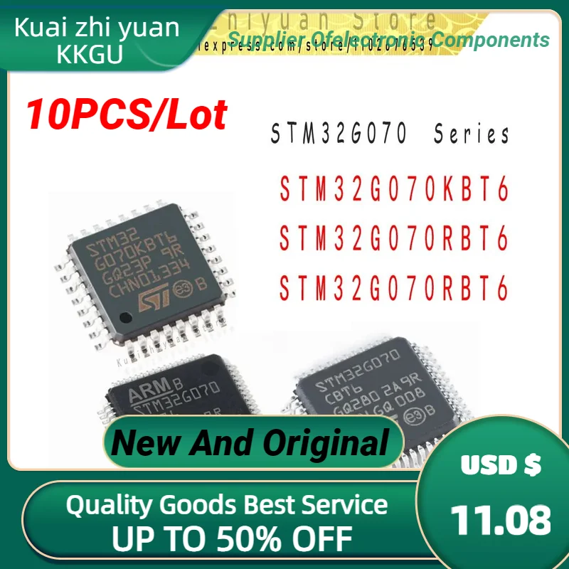 10PCS/Lot New And Original STM32G070KBT6 STM32G070CBT6 STM32G070RBT6 ARM Cortex-M0 64MHz Flash Quality Goods