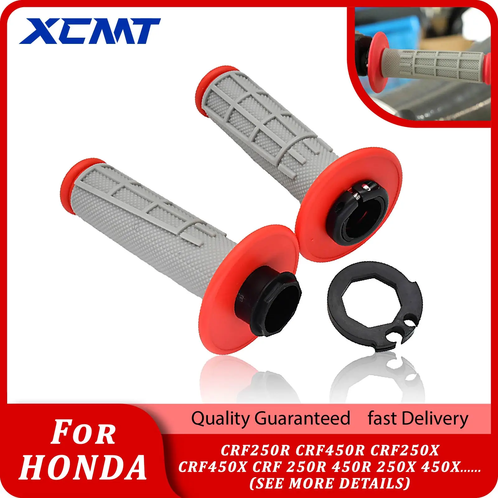 

Motorcycle NEW Handlebar Lock-on Grips Throttle Tube For Honda CRF250R CRF450R CRF250X CRF450X CRF 250R 450R 250X 450X 2004-2021