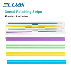 60pcs/box Dental Polishing Strip 4*150mm Tooth Interdental Resin Surface Grinding Whitening Sanding Dental Tool Dentist Material