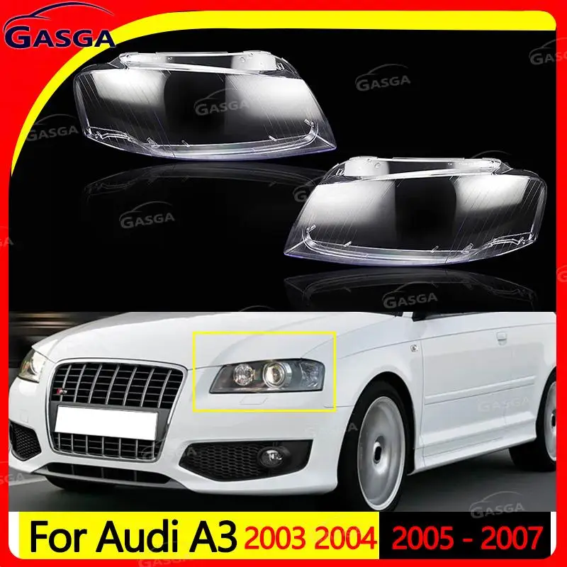 

Для Audi A3 2003 2004 2005 2006 2007 новые автомобильные фары, крышка объектива, стекло фары, прозрачный корпус лампы из плексигласа
