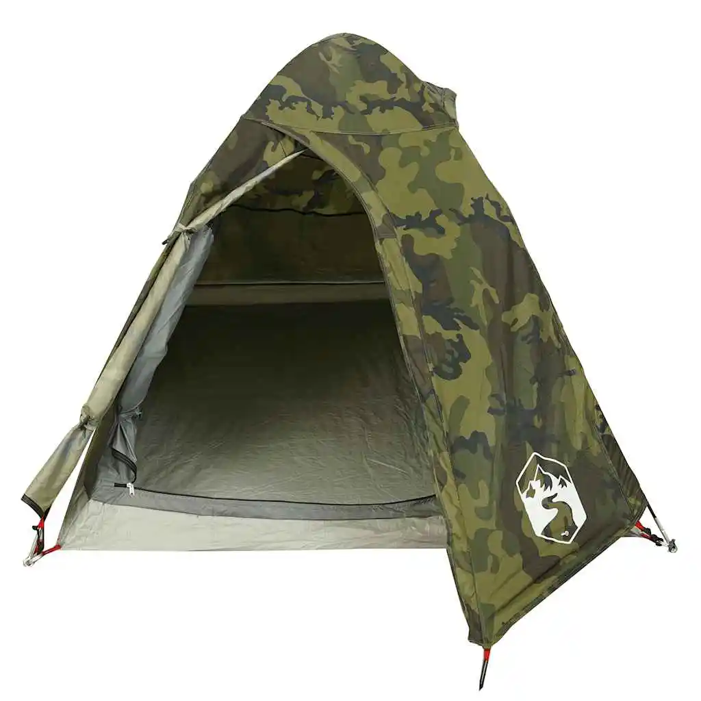 Wasserdichtes Tarnzelt für 2 Personen, Kuppelzelt, Lichtundurchlässig, Winddicht, Campingzelt für Festivals, Wandern, Backpacking, Camping, Angeln – Detail 6