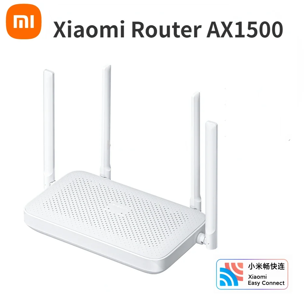 Xiaomi Router AX1500 Wifi Router Mesh System WiFi 6 2.4G&5G Dual Band Gigabit Ethernet Port MiWifi Works With Mi Home App