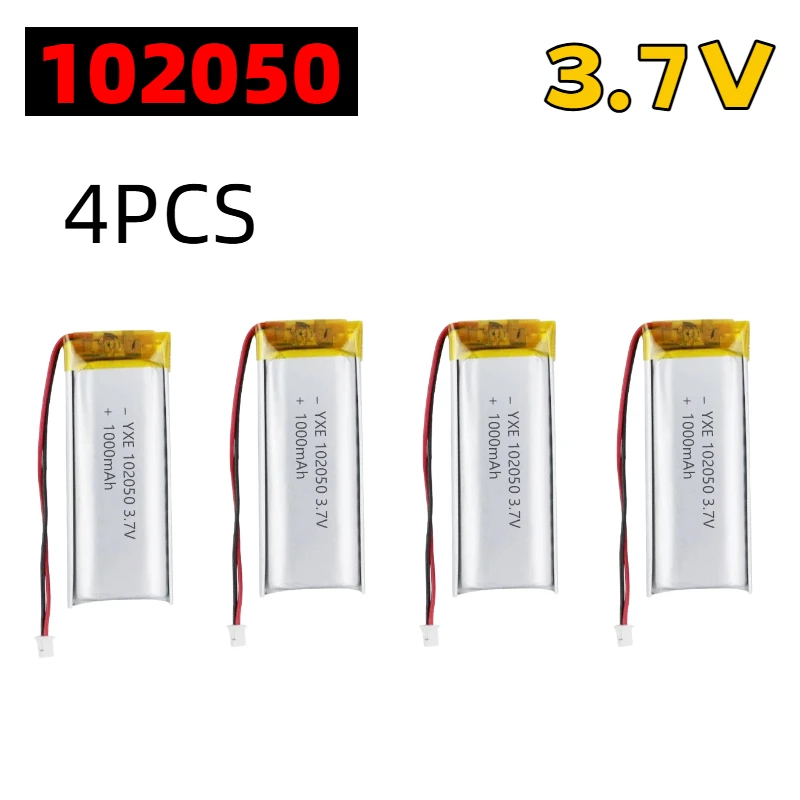 102050 3.7V 1000mAh Akumulator litowo-polimerowy z wtyczką JST PH2.0, o dużej pojemności, do kamery, nawigacji GPS, MP5, zestawu słuchawkowego — zdjęcie produktu 6
