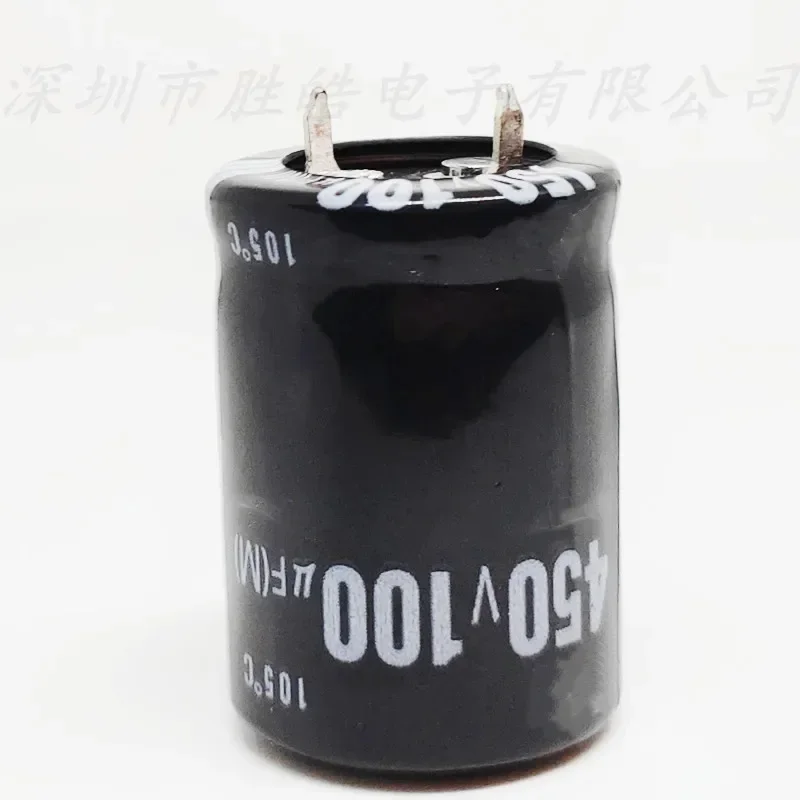 (1 uds) 450V100UF volumen: 22X30MM condensadores electrolíticos de aluminio pies duros de alta calidad