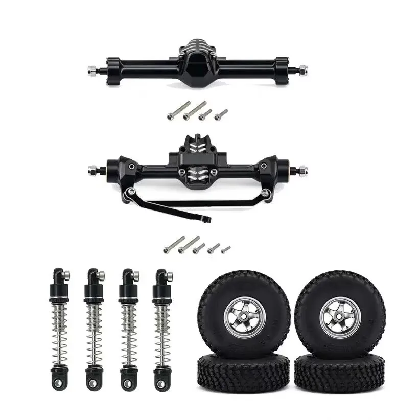 1/30 Aluminum Front/Rear Wider +4mm Axle and 0.7