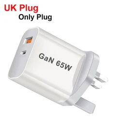 Wall PD3.0 UK/AU/EU/US Fast Charger Mobile Phone Power Charging Block Type-C for iPhone 16 Xiaomi Mi 11 Redmi Samsung Tablet USB
