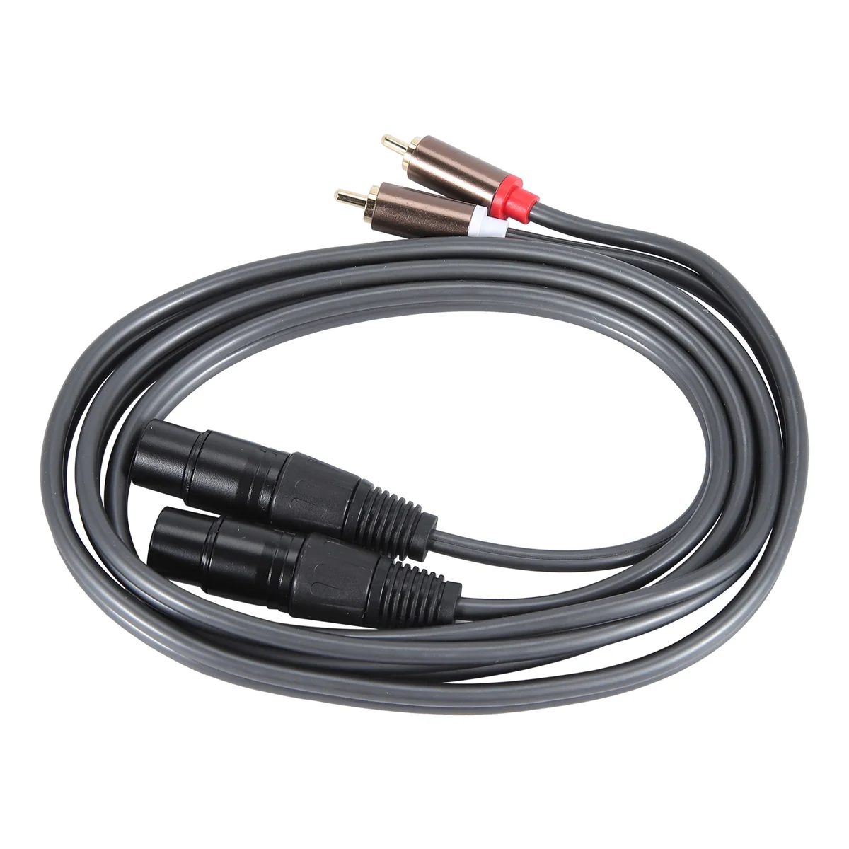 Dual Female Xlr to Rca Cable,Heavy Duty 2 Xlr Female to 2 Rca Male Patch Cable Hifi Stereo Audio Connection Cable WireABGI