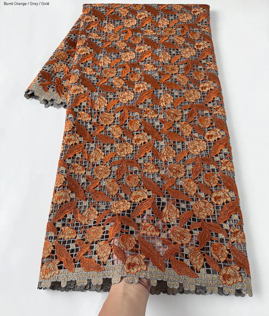 Hoogwaardige Guipure kant voor mannen, vrouwen, Afrikaanse koppels, jurken, Lurex geborduurde koordkant, Dubai Abaya stof, ceremonie kleding