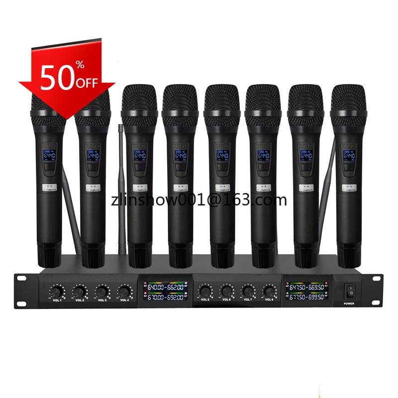 BG-850U 8 Channel Gooseneck Conference Wireless Microphone Fm Wireless Microphone System