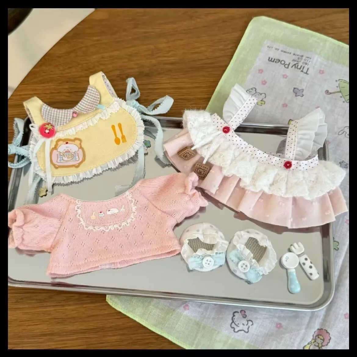 

20 см хлопковая кукла "One-bite Pancake", комплект куклы, милый плюшевый костюм куклы, сменный аксессуар, косплей принцессы