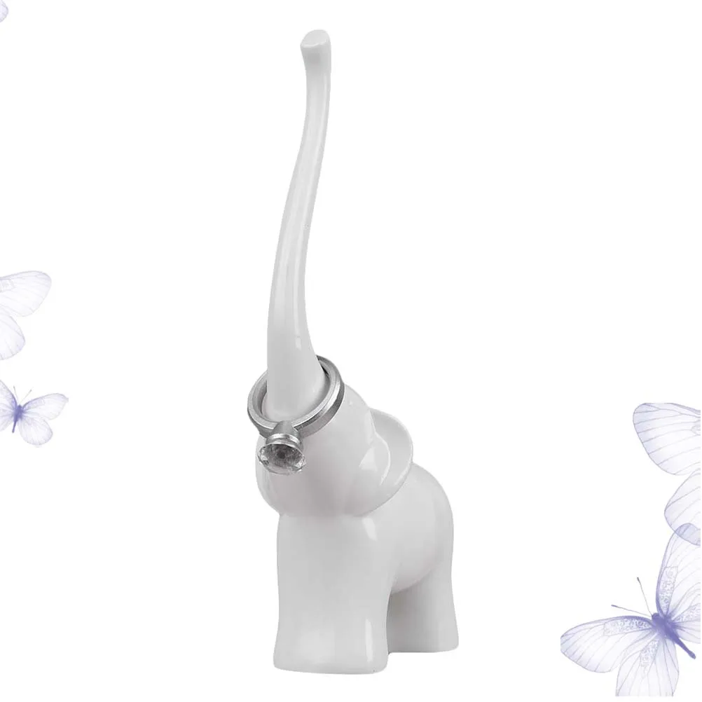 Elegant Swan Ring Holder Organizer Jewelry Storage Rack Home Showcase Random Pattern Stylish Delicate Craftsmanship Valentine's