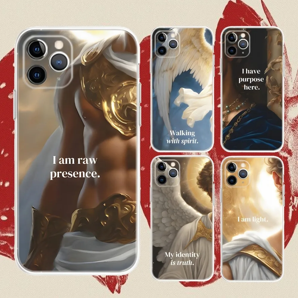 

Greek Mythology Goddess Phone Case For iPhone 16,15,14,13,12,11 Plus,Pro,Max,XR,XS,X,7,8 Plus,SE,Mini Transparent Silicone Soft