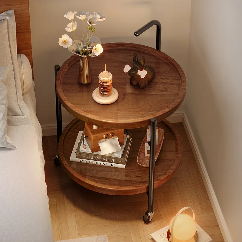 

Premium Round removable coffee table bedside table living room sofa small side table