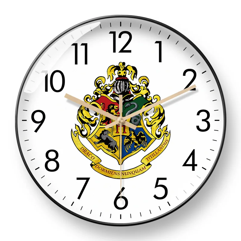 Hogwarts Quartz Clock Around Harry Potter Wall Clock Europe And The United States Automatic Clock Wave Clock Mute Wall