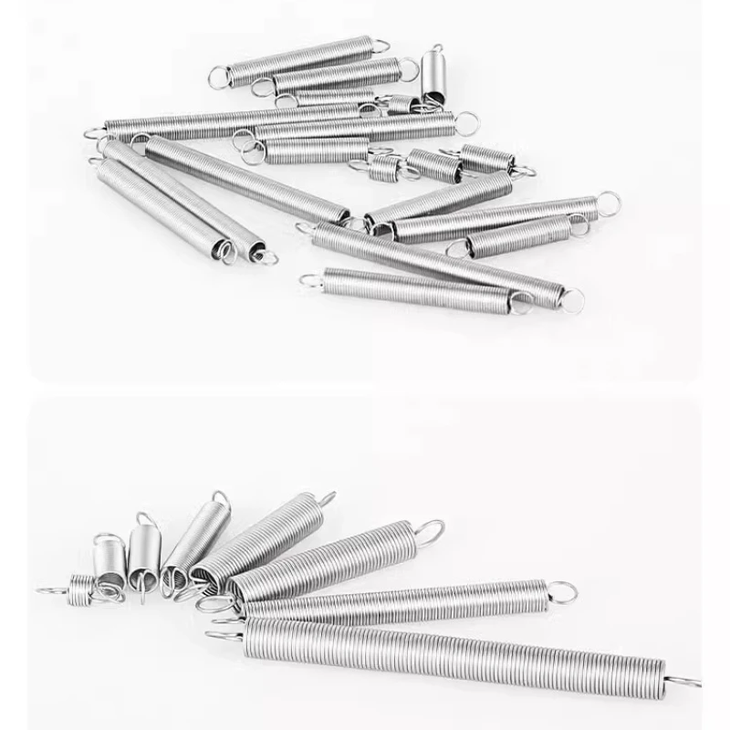 Image of 5 Stück/Lot 1,2 mm 304 Edelstahl O-Haken mit Spannung, Außendurchmesser 8-12, Länge 20-120