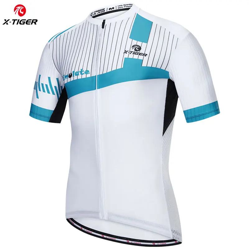 

X-TIGER Summer Cycling Jersey Pro Male Bicycle Shirt Short Sleeve Quick-Dry Downhill Racing MTB Bike Clothes