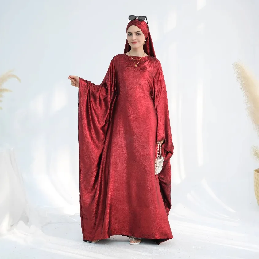 Brilhante abayas muçulmano vestidos modestos para mulheres árabe luxo dubai abaya roupas de oração islâmica turquia kaftan kebaya jalabiya robe