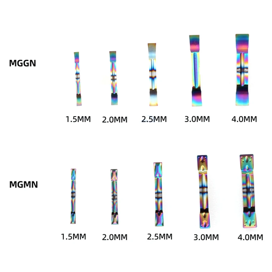 Grooving inserts for color aluminum MGGN200/250/300-JM MGMN200-G 250-G 300-M High-gloss cutting blade CNC lathe processing tools