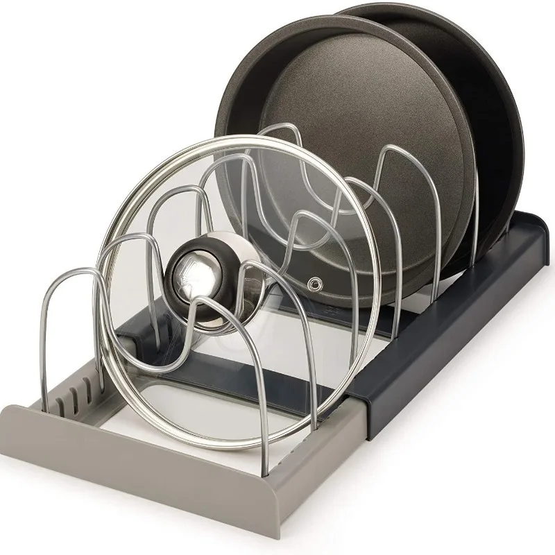 1 PCS, Hot Selling Retractable Kitchen Lid Rack, Stainless Steel Storage Chopping Board Rack, Multifunctional Kitchen Organizer