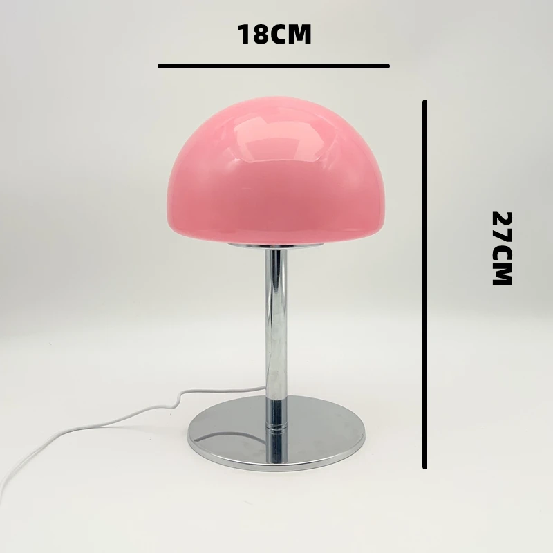 منتصف القرن كريم باوهاوس الحد الأدنى خمر طاولة زجاجية مصباح غرفة المعيشة غرفة نوم عالية الجمالية السرير ديكور المحيطة مصباح