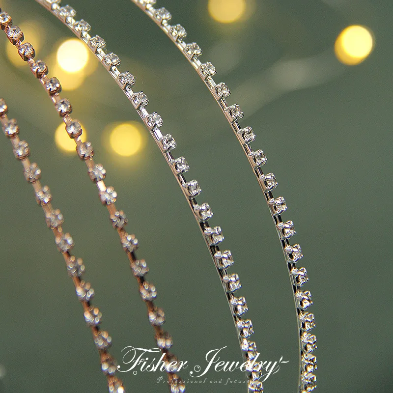 Summer Elegant Three Layer Pearl Rhinestones Hairbands Headband Gifts Women Girls Hair Head Bands Accessories Headdress Headwear - Image 5