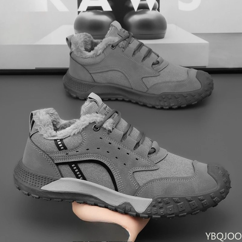 Baotou casual comfortable men's shoes winter new men's work wear-resistant hiking shoes fashionable versatile sneakers